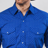 Camisa Hannover Est Punto Azul Rey/Bco 349